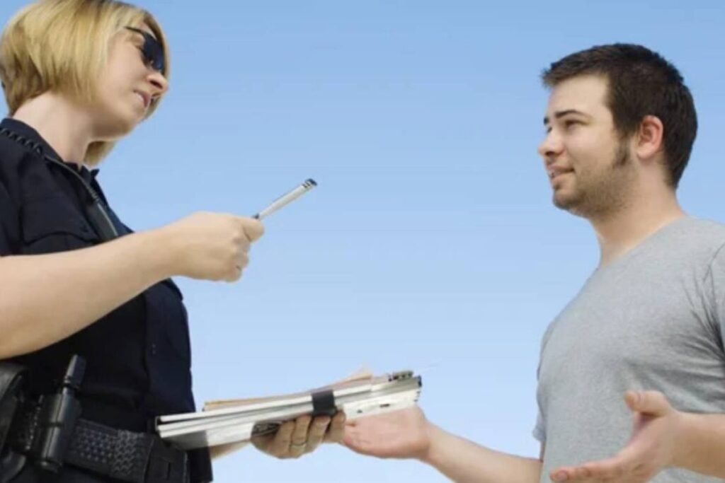 Discussione con i vigili e conseguenze