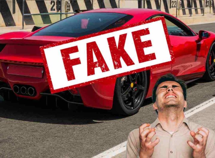 Auto finta Ferrari