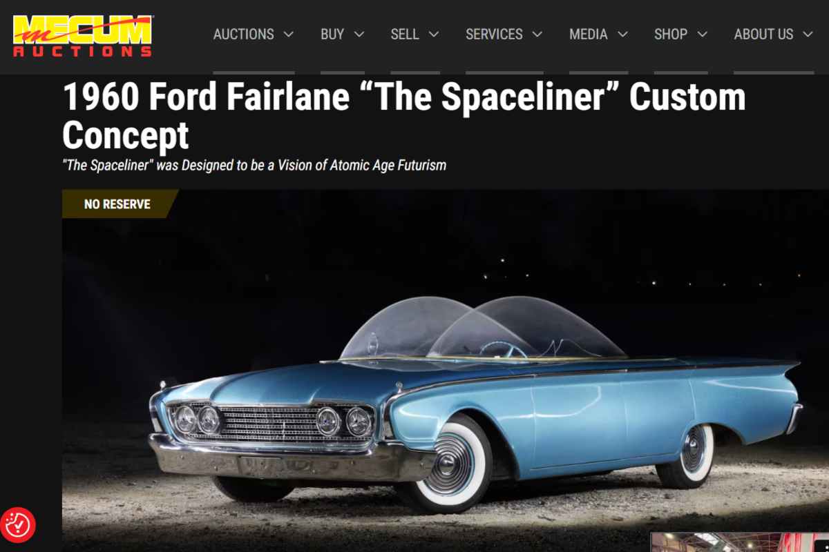 Ford Fairlane Spaceliner all'asta