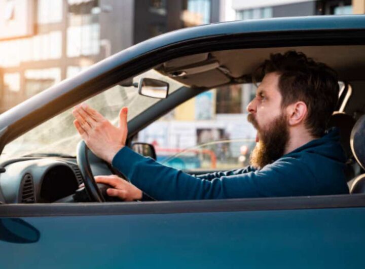 Automobilista furioso rabbia