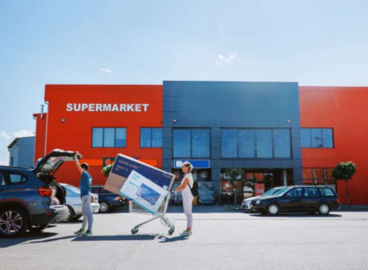 Parcheggiare nel supermercato